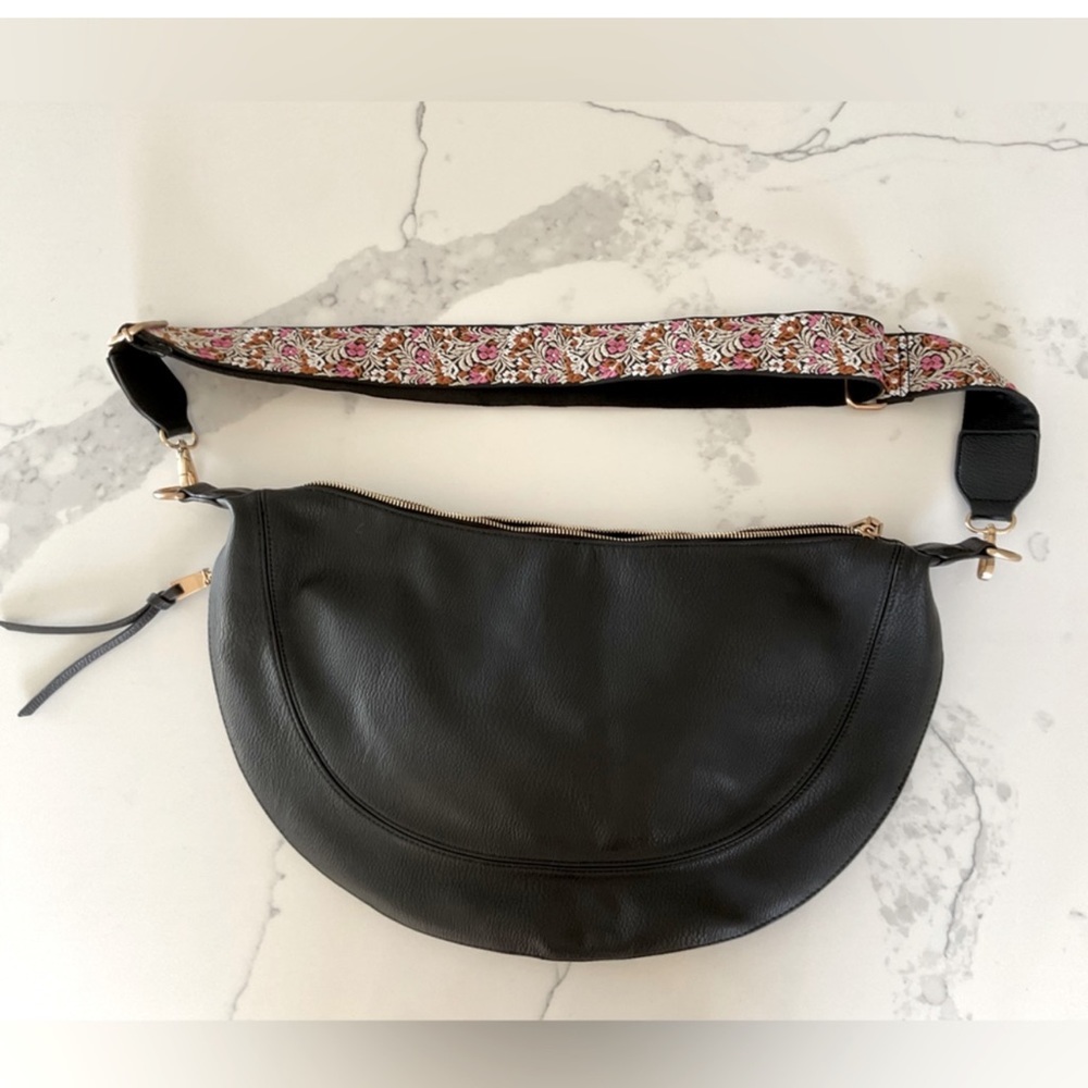 Anthropologie Half Moon Bag